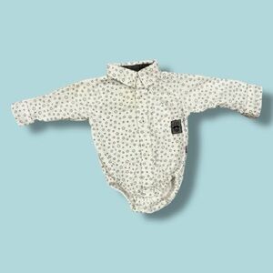 Kids White Button Down Shirt